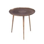 ZEN 57 SIDE TABLE ΧΡΥΣΟ ROUGH ANTIQUE 57x57x56 04-0863