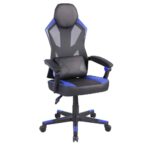 FUSION ΚΑΡΕΚΛΑ GAMING ΓΡΑΦΕΙΟΥ ΜΑΥΡΟ ΜΠΛΕ 50x74x137 25-0701