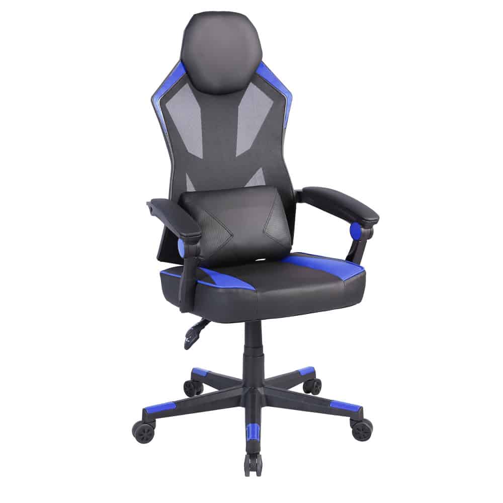 25-0701-VeZz5-first-_1 FUSION ΚΑΡΕΚΛΑ GAMING ΓΡΑΦΕΙΟΥ ΜΑΥΡΟ ΜΠΛΕ 50x74x137 25-0701 - Image 1