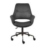 MINIMAL ΚΑΡΕΚΛΑ ΓΡΑΦΕΙΟΥ ΜΑΥΡΟ 65.5x64.5x106 25-0717 - Image 2