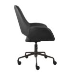 MINIMAL ΚΑΡΕΚΛΑ ΓΡΑΦΕΙΟΥ ΜΑΥΡΟ 65.5x64.5x106 25-0717 - Image 3