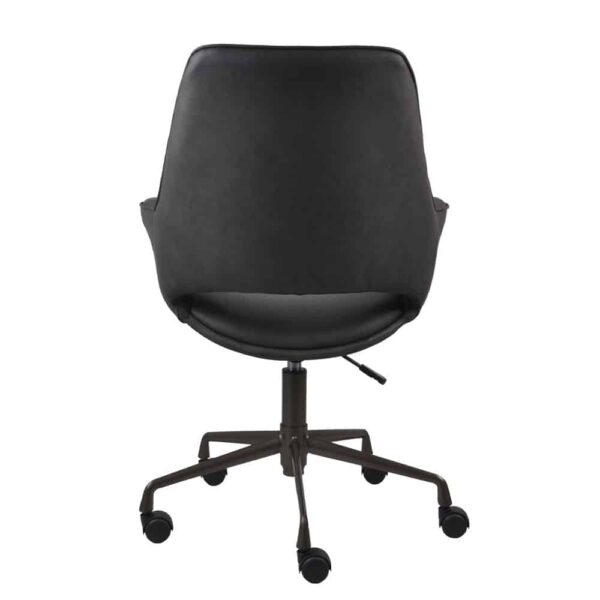 MINIMAL ΚΑΡΕΚΛΑ ΓΡΑΦΕΙΟΥ ΜΑΥΡΟ 65.5x64.5x106 25-0717 - Image 5