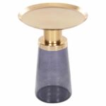 ΒΟΗΘΗΤΙΚΟ ΤΡΑΠΕΖΑΚΙ BALLIN HM9725 ΜΠΛΕ ΓΥΑΛΙ-ΧΡΥΣΟ ΜΕΤΑΛΛΟ Φ37,5x49,5Υεκ. - Image 3