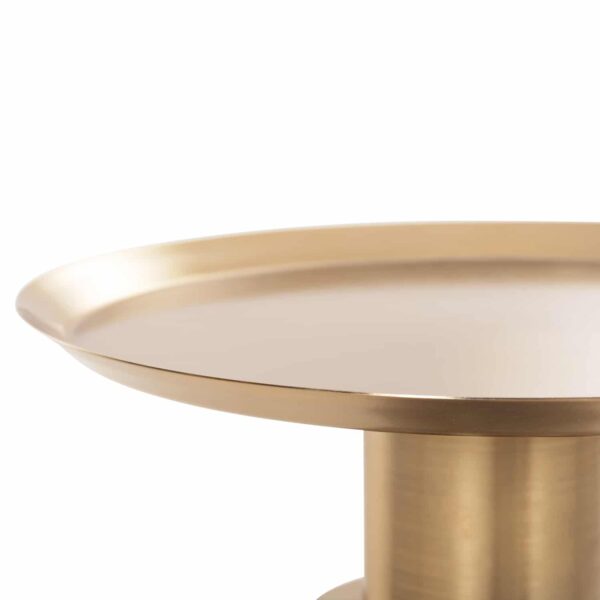 ΒΟΗΘΗΤΙΚΟ ΤΡΑΠΕΖΑΚΙ BALLIN HM9725 ΜΠΛΕ ΓΥΑΛΙ-ΧΡΥΣΟ ΜΕΤΑΛΛΟ Φ37,5x49,5Υεκ. - Image 5