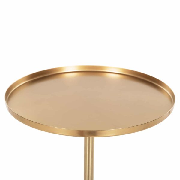 ΒΟΗΘΗΤΙΚΟ ΤΡΑΠΕΖΑΚΙ KAPPUR HM9726 ΞΥΛΟ MANGO ΣΕ ΚΑΡΥΔΙ-ΜΕΤΑΛΛΟ ΧΡΥΣΟ Φ38x62Υεκ - Image 3