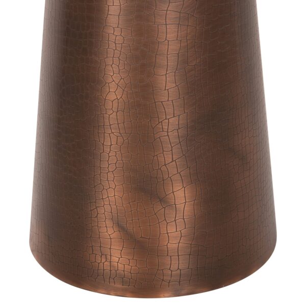 ΒΟΗΘΗΤΙΚΟ ΤΡΑΠΕΖΙ FODEN HM9720 ΛΕΥΚΟ ΜΑΡΜΑΡΟ ΚΑΙ ΜΕΤΑΛΛΟ Φ40,5x59Υεκ - Image 6