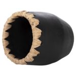 ΔΙΑΚΟΣΜΗΤΙΚΟ ΒΑΖΟ HM4368 ΤΕΡΑΚΟΤΑ ΣΕ ΜΑΥΡΟ ΜΕ ΠΛΕΞΗ ΨΑΘΑΣ ΣΤΟ ΣΤΟΜΙΟ Φ13x16Υεκ. - Image 4