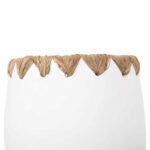 ΔΙΑΚΟΣΜΗΤΙΚΟ ΒΑΖΟ HM4369 ΤΕΡΑΚΟΤΑ ΣΕ ΛΕΥΚΟ ΜΕ ΠΛΕΞΗ ΨΑΘΑΣ ΣΤΟ ΣΤΟΜΙΟ Φ13x16Υεκ. - Image 5