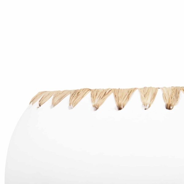 ΔΙΑΚΟΣΜΗΤΙΚΟ ΒΑΖΟ HM4375 ΤΕΡΑΚΟΤΑ ΣΕ ΛΕΥΚΟ ΜΕ ΠΛΕΞΗ ΨΑΘΑΣ ΣΤΟ ΣΤΟΜΙΟ Φ29x23Υεκ. - Image 6