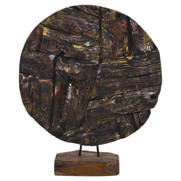 ΕΠΙΤΡΑΠΕΖΙΟ ΔΙΑΚΟΣΜΗΤΙΚΟ ΜΑΣΙΦ ΞΥΛΟ ΤEAK ΦΥΣΙΚΟ HM7718 50X15X64YΕΚ. - Image 3