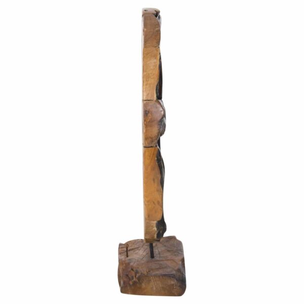 ΕΠΙΤΡΑΠΕΖΙΟ ΔΙΑΚΟΣΜΗΤΙΚΟ ΜΑΣΙΦ ΞΥΛΟ ΤEAK ΦΥΣΙΚΟ HM7718 50X15X64YΕΚ. - Image 4