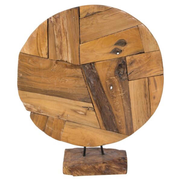 ΕΠΙΤΡΑΠΕΖΙΟ ΔΙΑΚΟΣΜΗΤΙΚΟ ΜΑΣΙΦ ΞΥΛΟ ΤEAK ΦΥΣΙΚΟ HM7718 50X15X64YΕΚ. - Image 5