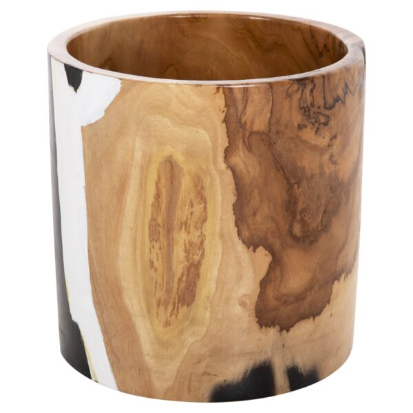 ΕΠΙΤΡΑΠΕΖΙΟ ΚΥΛΙΝΔΡΙΚΟ ΔΙΑΚΟΣΜΗΤΙΚΟ BAZO ΑΠΟ ΞΥΛΟ ΤΕΑΚ Φ26x26Yεκ.HM7727 - Image 4