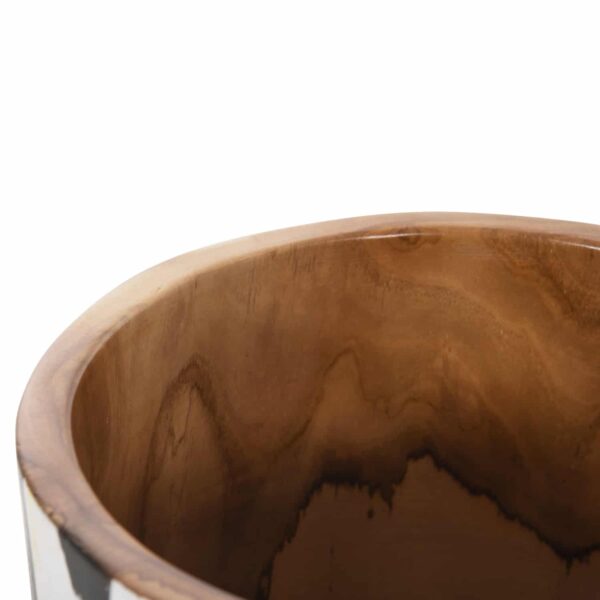 ΕΠΙΤΡΑΠΕΖΙΟ ΚΥΛΙΝΔΡΙΚΟ ΔΙΑΚΟΣΜΗΤΙΚΟ BAZO ΑΠΟ ΞΥΛΟ ΤΕΑΚ Φ26x26Yεκ.HM7727 - Image 5