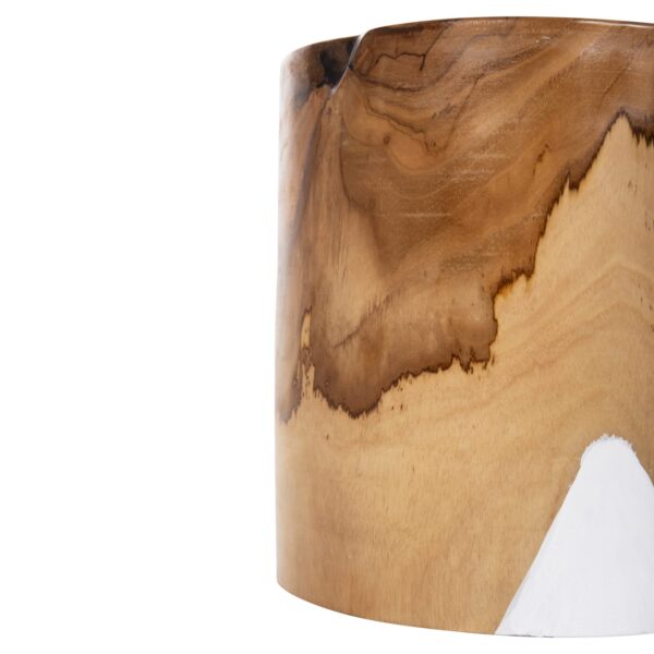 ΕΠΙΤΡΑΠΕΖΙΟ ΚΥΛΙΝΔΡΙΚΟ ΔΙΑΚΟΣΜΗΤΙΚΟ BAZO ΑΠΟ ΞΥΛΟ ΤΕΑΚ Φ26x26Yεκ.HM7727 - Image 6