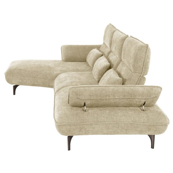 ΓΩΝΙΑΚΟΣ ΚΑΝΑΠΕΣ (ΑΡΙΣΤΕΡΗ) CONVERT HM3268.01L ΕΚΡΟΥ ΥΦΑΣΜΑ 283x188x100Υεκ. - Image 4