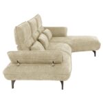 ΓΩΝΙΑΚΟΣ ΚΑΝΑΠΕΣ (ΔΕΞΙΑ) CONVERT HM3268.01R ΕΚΡΟΥ ΥΦΑΣΜΑ 283x188x100Υεκ. - Image 4