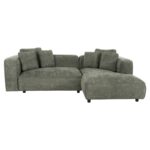 ΚΑΝΑΠΕΣ ΓΩΝΙΑ 3-ΘΕΣΙΟΣ GRACE HM3280.05R ΠΡΑΣΙΝΟ ΥΦΑΣΜΑ 252x105-160x70-90Υεκ. - Image 3