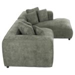 ΚΑΝΑΠΕΣ ΓΩΝΙΑ 3-ΘΕΣΙΟΣ GRACE HM3280.05R ΠΡΑΣΙΝΟ ΥΦΑΣΜΑ 252x105-160x70-90Υεκ. - Image 4