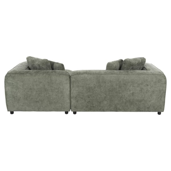ΚΑΝΑΠΕΣ ΓΩΝΙΑ 3-ΘΕΣΙΟΣ GRACE HM3280.05R ΠΡΑΣΙΝΟ ΥΦΑΣΜΑ 252x105-160x70-90Υεκ. - Image 5