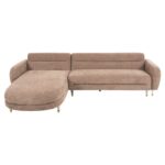 ΚΑΝΑΠΕΣ ΓΩΝΙΑ ΑΝΑΣΤΡΕΨΙΜΟΣ FLYER HM6072.01 ΚΑΦΕ ΥΦΑΣΜΑ-ΜΕΤΑΛ.ΠΟΔΙΑ 285x86-172x74Υεκ - Image 3