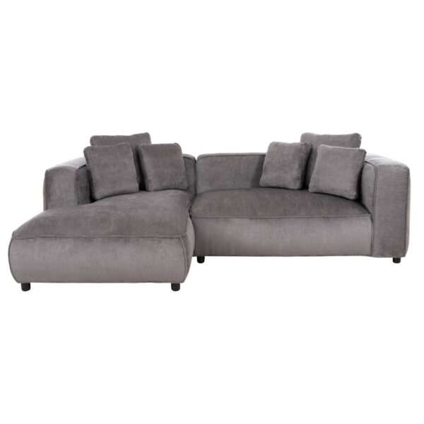 ΚΑΝΑΠΕΣ ΓΩΝΙΑ (ΑΡΙΣΤΕΡΗ) 3-ΘΕΣΙΟΣ GRACE HM3280.03L ΓΚΡΙ ΥΦΑΣΜΑ 252x160x70-90Υεκ - Image 3