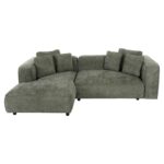 ΚΑΝΑΠΕΣ ΓΩΝΙΑ (ΑΡΙΣΤΕΡΗ) 3-ΘΕΣΙΟΣ GRACE HM3280.05L ΠΡΑΣΙΝΟ ΥΦΑΣΜΑ 252x160x70-90Υεκ - Image 3