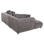 ΚΑΝΑΠΕΣ ΓΩΝΙΑ (ΑΡΙΣΤΕΡΗ) 3-ΘΕΣΙΟΣ GRACE HM3280.03L ΓΚΡΙ ΥΦΑΣΜΑ 252x160x70-90Υεκ - Image 5