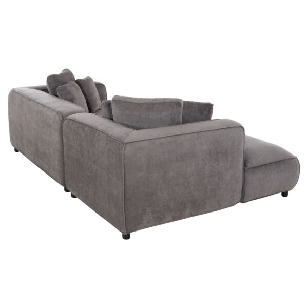 ΚΑΝΑΠΕΣ ΓΩΝΙΑ (ΑΡΙΣΤΕΡΗ) 3-ΘΕΣΙΟΣ GRACE HM3280.03L ΓΚΡΙ ΥΦΑΣΜΑ 252x160x70-90Υεκ - Image 5