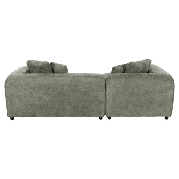 ΚΑΝΑΠΕΣ ΓΩΝΙΑ (ΑΡΙΣΤΕΡΗ) 3-ΘΕΣΙΟΣ GRACE HM3280.05L ΠΡΑΣΙΝΟ ΥΦΑΣΜΑ 252x160x70-90Υεκ - Image 5