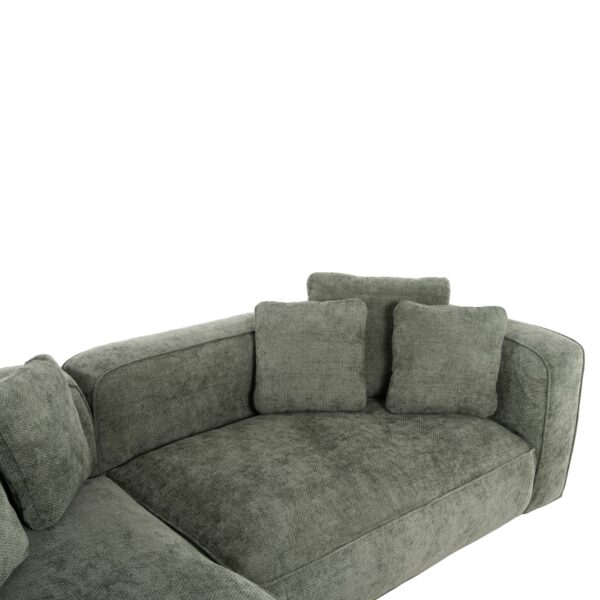 ΚΑΝΑΠΕΣ ΓΩΝΙΑ (ΑΡΙΣΤΕΡΗ) 3-ΘΕΣΙΟΣ GRACE HM3280.05L ΠΡΑΣΙΝΟ ΥΦΑΣΜΑ 252x160x70-90Υεκ - Image 6