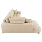 ΚΑΝΑΠΕΣ ΓΩΝΙΑ (ΑΡΙΣΤΕΡΗ) COVEN HM3266.01L ΕΚΡΟΥ ΥΦΑΣΜΑ 298x102-208x85Υεκ. - Image 4