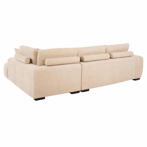 ΚΑΝΑΠΕΣ ΓΩΝΙΑ (ΔΕΞΙΑ) COVEN HM3266.01R ΕΚΡΟΥ ΥΦΑΣΜΑ 298x102-208x85Υεκ. - Image 5