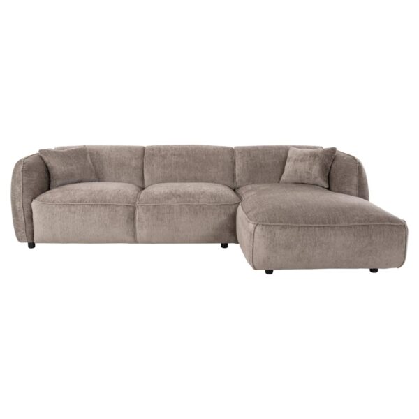 ΚΑΝΑΠΕΣ ΓΩΝΙΑ (ΔΕΞΙΑ) TREAT HM3277.02R ΣΚΟΥΡΟ ΜΠΕΖ ΥΦΑΣΜΑ 270x163x74Υεκ. - Image 3