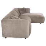ΚΑΝΑΠΕΣ ΓΩΝΙΑ (ΔΕΞΙΑ) TREAT HM3277.02R ΣΚΟΥΡΟ ΜΠΕΖ ΥΦΑΣΜΑ 270x163x74Υεκ. - Image 4