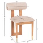 ΚΑΡΕΚΛΑ TONDELLA HM18148.16 ΞΥΛΟ ΟΞΙΑΣ-ΥΦΑΣΜΑ ΜΠΟΥΚΛΕ ΜΠΕΖ 47x58x81Υεκ. - Image 2