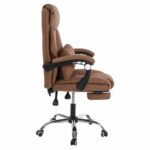 ΚΑΡΕΚΛΑ ΓΡΑΦΕΙΟΥ ΜΕ ΜΑΞΙΛΑΡΙ ΜΕΣΗΣ & ΥΠΟΠΟΔΙΟ HM1183.02 ΤΑΜΠΑ PU 66x64x116Y εκ. - Image 4