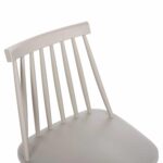 ΚΑΡΕΚΛΑ ΤΡΑΠΕΖΑΡΙΑΣ HM8052.22 VANESSA ΓΚΡΙ ΜΕ ΜΕΤΑΛΛΙΚΑ ΠΟΔΙΑ 42,5x44x81Υ εκ. - Image 6