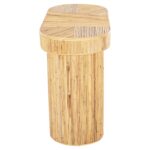 ΚΟΝΣΟΛΑ ΟΒΑΛ GATSBY HM9871 ΦΥΣΙΚΟ RATTAN ΣΕ ΦΥΣΙΚΟ ΧΡΩΜΑ 110x45x74,5Υεκ. - Image 4