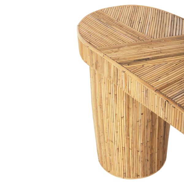 ΚΟΝΣΟΛΑ ΟΒΑΛ GATSBY HM9871 ΦΥΣΙΚΟ RATTAN ΣΕ ΦΥΣΙΚΟ ΧΡΩΜΑ 110x45x74,5Υεκ. - Image 5