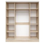 ΝΤΟΥΛΑΠΑ ΣΥΡΟΜΕΝΗ ADLER  ΜΕΛΑΜΙΝΗΣ SONAMA ΜΕ ΚΑΘΡΕΦΤΗ 3ΦΥΛΛΗ HM2461.01  183x60x220 εκ. - Image 3