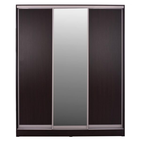 ntoylapa-syromeni-melaminis-wenge-me-kat-2 ΝΤΟΥΛΑΠΑ ΣΥΡΟΜΕΝΗ ADLER ΜΕΛΑΜΙΝΗΣ WENGE ΜΕ ΚΑΘΡΕΦΤΗ 3ΦΥΛΛΗ HM2461.02 183x60x220 εκ. - Image 3