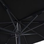 ΟΜΠΡΕΛΑ ΕΠΑΓΓΕΛΜΑΤΙΚΗ ALU 2.20x2.20 ΜΑΥΡΟ ΠΑΝΙ ΑΚΡΥΛΙΚΟ 8ΑΚΤΙΝΕΣ HM6013.03 - Image 3