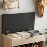 ΠΑΠΟΥΤΣΟΘΗΚΗ ΜΕ ΚΑΘΙΣΜΑ ROMIR HM2477.01 ΜΕΛΑΜΙΝΗ ΣΕ ΣΟΝΑΜΑ-ΚΑΘΙΣΜΑ ΚΑΦΕ 60x30x44Υ - Image 6