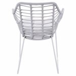 ΠΟΛΥΘΡΟΝΑ ΜΕΤΑΛΛΙΚΗ RADLEY ΑΣΠΡΟ ΜΑΤ & ΓΚΡΙ WICKER HM5300.02 - Image 6