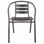 ΠΟΛΥΘΡΟΝΑ LAURA ΜΕΤΑΛΛΙΚΗ ΓΚΡΙ ΜΕ ΦΕΤΕΣ ΑΛΟΥΜΙΝΙΟΥ HM5037.01 54x59x73Υ εκ. - Image 3