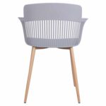 ΠΟΛΥΘΡΟΝΑ ΠΟΛΥΠΡΟΠΥΛΕΝΙΟΥ NENA HM8514.10 ΓΚΡΙ ΜΕ ΜΕΤΑΛΛΙΚΑ ΠΟΔΙΑ 61Χ52Χ80Υ εκ. - Image 6