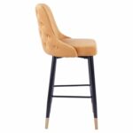 ΣΚΑΜΠΟ ΜΠΑΡ SERENITY HM8519.09 ΒΕΛΟΥΔΟ ΧΡΥΣΟ ΜΕ ΜΕΤΑΛΛΙΚΟ ΣΚΕΛΕΤΟ 51Χ58Χ110Υ εκ. - Image 4