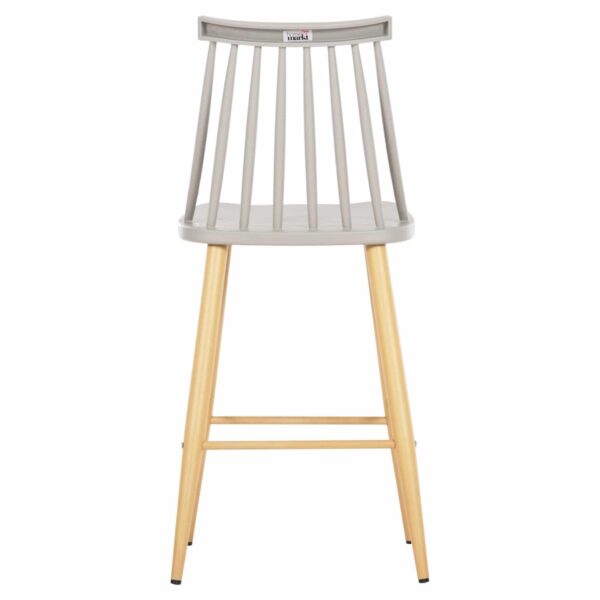 ΣΚΑΜΠΟ ΜΠΑΡ ΜΕΣ.ΥΨΟΥΣ VANESSA HM9300.10 ΠΟΛΥΠΡΟΠ. ΓΚΡΙ & ΜΕΤΑΛΛΟ ΦΥΣΙΚΟ 45x48x96Υεκ. - Image 6