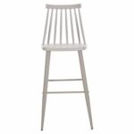 ΣΚΑΜΠΟ ΜΠΑΡ ΨΗΛΟ VANESSA HM8459.20 ΓΚΡΙ PP & ΓΚΡΙ ΜΕΤΑΛ.ΠΟΔΙΑ 47x48,5x107Υεκ. - Image 3